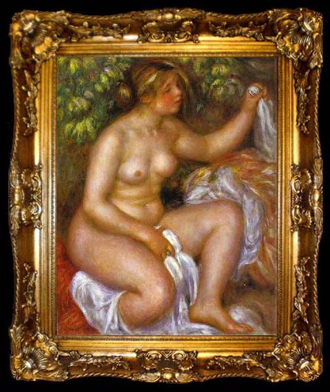 framed  Pierre-Auguste Renoir After The Bath, ta009-2